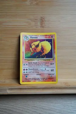 Pokemon TCG Flareon Unlimited 10/110 Holo Rare Card Legendary Collection MP - Image 1