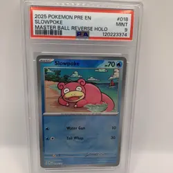Slowpoke Master Ball Reverse Holo 018/131 Pokemon Prismatic Evolutions - PSA 9 - Image 2