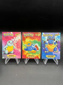 Squirtle Wartortle Blastoise Pokemon Attack Cards Top 2025 Peru US Seller - Image 1