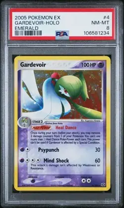 2005 POKEMON EX EMERALD #4 GARDEVOIR-HOLO EMERALD - Image 1