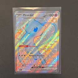 Pokemon Paldean Fates Mew EX 216/091 Shiny Ultra Rare Full Art NM - Image 1