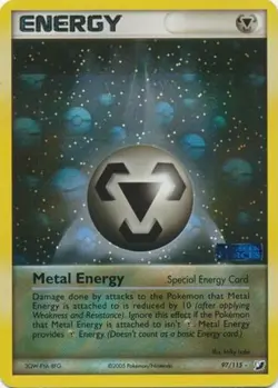 1x Metal Energy - 97/115 - Rare - Reverse Holo Lightly Played Pokemon EX - Unsee - Image 1
