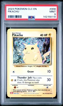 PSA 9 MINT Pikachu 008/034 CLC Classic Box Charizard Deck Holo Rare Pokemon 2023 - Image 1