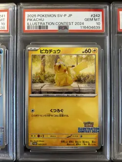 PSA 10 Pokemon japanese Illustration Contest 2024 Promo 3Rd Sequential Number - Image 4