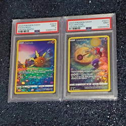 Set of 2 Pokemon PSA 9 s Lunatone & Solrock GG11 & GG15 Crown Zenith 2023 EN - Image 1