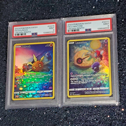 Set of 2 Pokemon PSA 9 s Lunatone & Solrock GG11 & GG15 Crown Zenith 2023 EN - Image 3