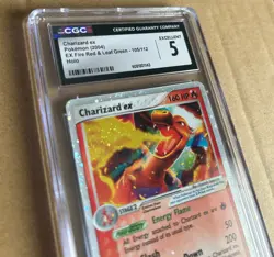Pokemon Charizard EX Holo 2004 Fire Red & Leaf Green graded CGC 5 Excellent! - Image 3