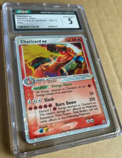 Pokemon Charizard EX Holo 2004 Fire Red & Leaf Green graded CGC 5 Excellent! - Image 4