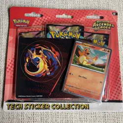 Pokemon Ascended Heroes Tech Sticker Collection / Charmander- Sealed - Image 2