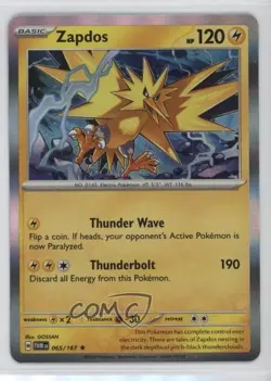 Zapdos Pokemon Scarlet & Violet: Twilight Masquerade TWM #065 - Image 1