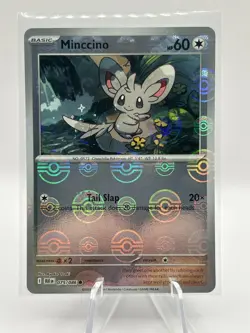 Minccino (Poke Ball Pattern) - Pokemon - SV: Black Bolt - Common - 075/086 NM - Image 1