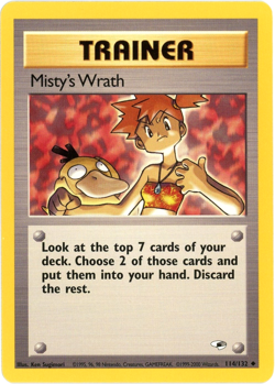 Misty's Wrath (Uncommon) - 114/132 - Gym Heroes - Pokemon LP/NM English - Image 1