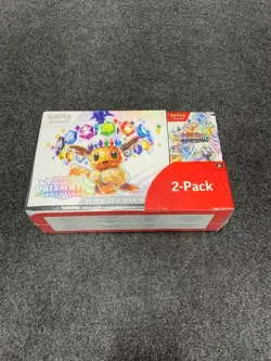 Pokemon TCG Prismatic Evolutions Elite Trainer Box & Booster, Box has Dents - Image 1