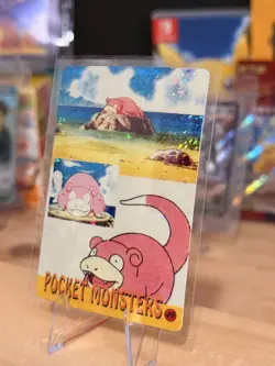 1999 Vintage Pocket Monsters Vending Prism - Slowpoke (Tail) Classic Scene #49 - Image 3