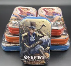 One Piece Mini Tin Lot (7) – 2 Full Sets + 1 Extra Sealed OP TCG - Image 1