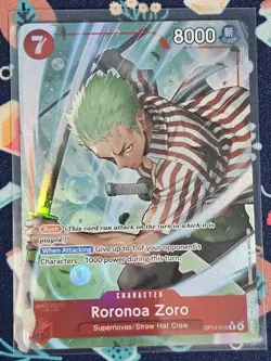 Roronoa Zoro - OP14-015 (Alternate Art) OP14-015 The Azure Sea's Seven Foil - Image 1