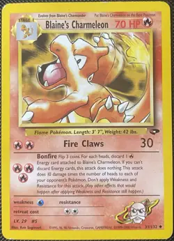 Blaine's Charmeleon 31/132 Gym Challenge Regular - Pokemon Card - Image 1