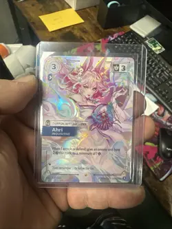 Overnumbered Ahri Inquisitive - Riftbound Spiritforged 227/221 Showcase Card - Image 1