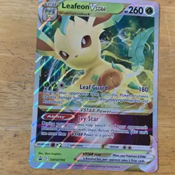 Pokemon Leafeon VSTAR SWSH195 Jumbo Promo Oversized Holo VSTAR Card - Image 1