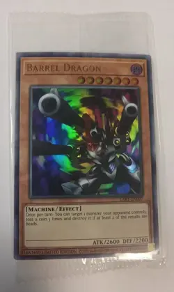 YUGIOH BARREL DRAGON LART-EN037 SEALED NM ULTRA RARE! - Image 1