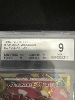 Pokemon TCG XY Evolutions M Venusaur EX Full Art Ultra Rare Card 100/108 LP - Image 3