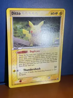 Pokemon Delta Species Ditto (Pikachu) Comic Con Promo Card 63/113 - Vintage Rare - Image 5