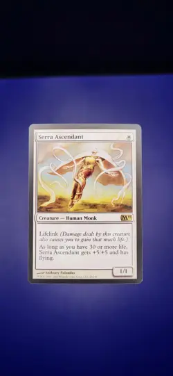 Serra Ascendant card (M11) Core Set 2011 #28 Rare Mint/NM Magic the Gathering - Image 1