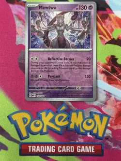 Pokemon Mewtwo 150/165 Sv: Scarlet & Violet 151 Rare Holo Card English - Image 1