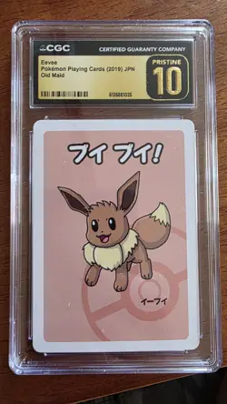 Pokemon Eevee Playing Card 2019 JPN Old Maid Japanese CGC Pristine 10 - Image 1