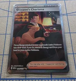 Pokemon 151 Giovanni's Charisma SAR 207/165 English Card - Image 2