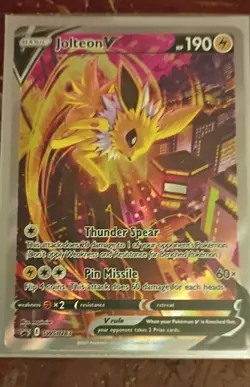 Jolteon V SWSH183 SWSH: Sword & Shield Promo Cards Holo - Image 1