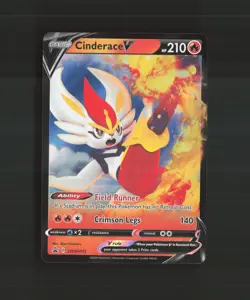 Cinderace V SWSH015 Sword & Shield Black Star Promo Holo Pokemon Card NM - Image 1
