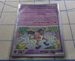 Mr. Mime Reverse Holo 122/165 Scarlet & Violet 151 Pokemon Card - Image 4