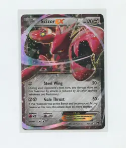 2015 English Pokemon Trading Card XY Breakpoint 076 Scizor ex - Image 1