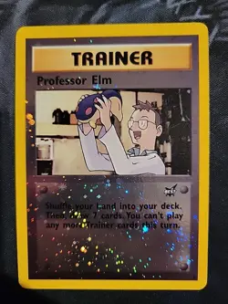 Pokemon TCG Professor Elm 3/9 Best of Game Reverse Holo 2002 HP - Image 1