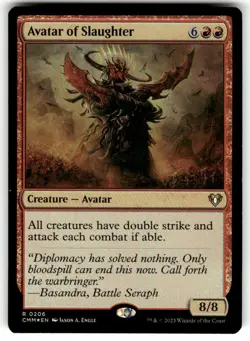 FOIL - Avatar of Slaughter - Commander Masters - MTG - Image 1