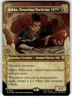 FOIL - Sokka, Tenacious Tactician (Showcase) - Avatar: The Last Airbender - MTG - Image 1