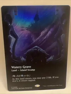 Watery Grave (Borderless) R Foil Edge of Eternities EOE NM - Image 1