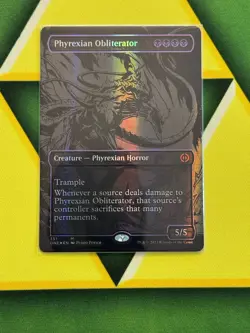 Phyrexian Obliterator (Oil Slick Raised Foil) Phyrexia: All Will Be One Foil - Image 1