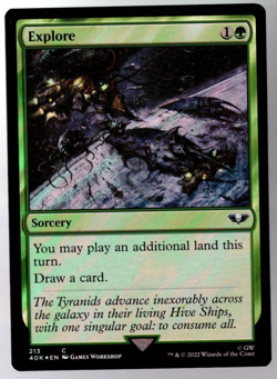 Explore 213 Common Surge Foil Warhammer 40K MTG Near Mint - Image 1