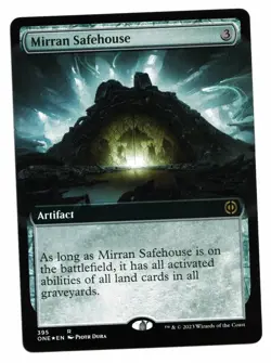 Magic the Gathering Card: Mirran Safehouse #395 FOIL Extended Art ONE Rare! NM - Image 1