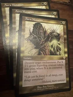 Mtg Aura Mutation Nm Invasion SAPROLINGS ! - Image 1