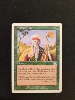 Worldly Tutor Sixth Edition MtG Magic HP - Image 1