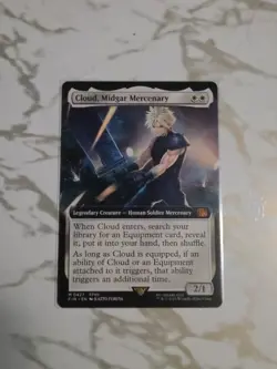 Cloud Midgar Mercenary EXTENDED ART #427 NM/M Final Fantasy MTG Non Foil - Image 1