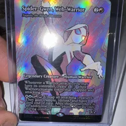 [1x] Spider-Gwen, Web-Warrior - Najeela, the Blade-Blossom - Foil - Borderless N - Image 1