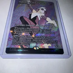 [1x] Spider-Gwen, Web-Warrior - Najeela, the Blade-Blossom - Foil - Borderless N - Image 2