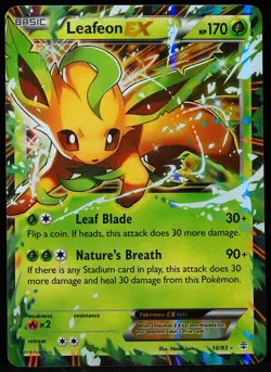 Leafeon EX #10/83 Generations NM Pokemon Card - Image 1
