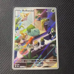 Pokemon Bulbasaur 143/142 SV07 Stellar Crown Illustration Rare Holo - Image 1