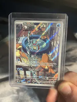 Pokemon Squirtle 148/142 Sv07: Stellar Crown Holo 60 HP Illustration Rare - Image 1