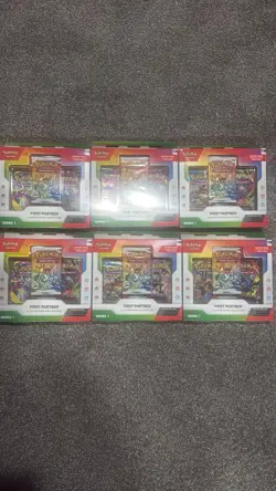 POKEMON FIRST PARTNER ILLUSTRATION COLLECTION FACTORY SEALED 6 BOX CASE - Image 1